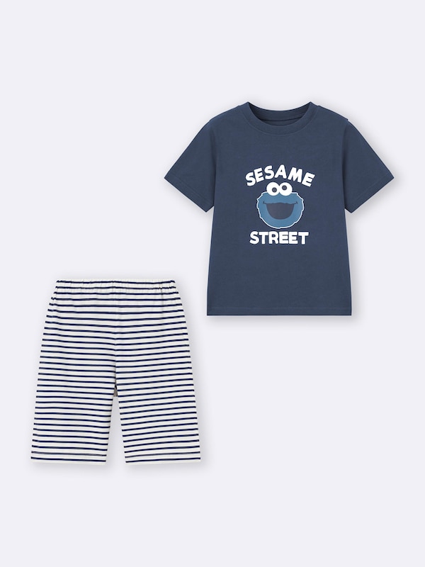 KIDS(男女兼用) ラウンジセット(半袖&ショートパンツ) Sesame Street
