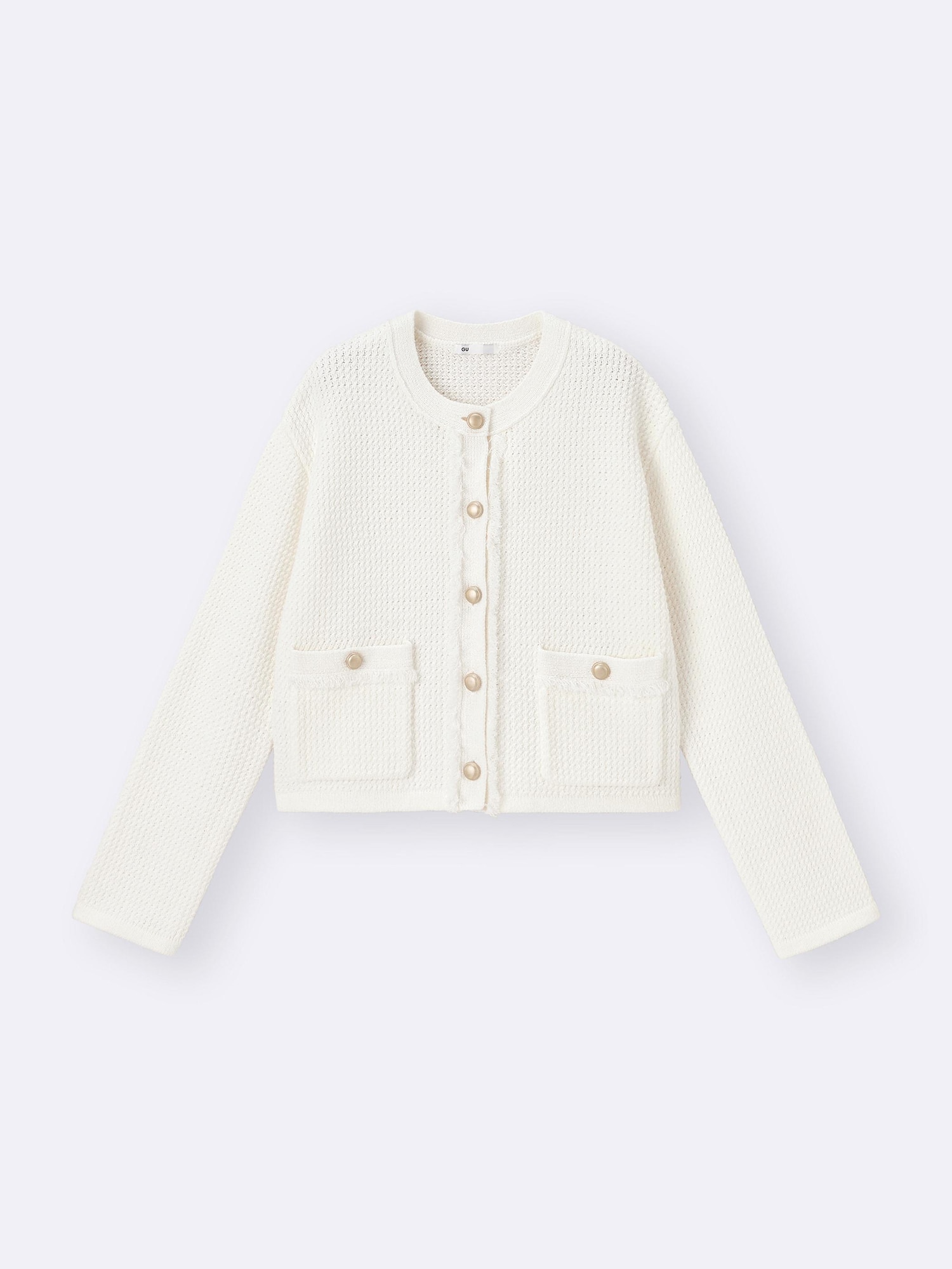 ニット セーター UNISEX ポケットニットジャケット レディース quaranciel ジャケット ノーカラージャケット quaranciel