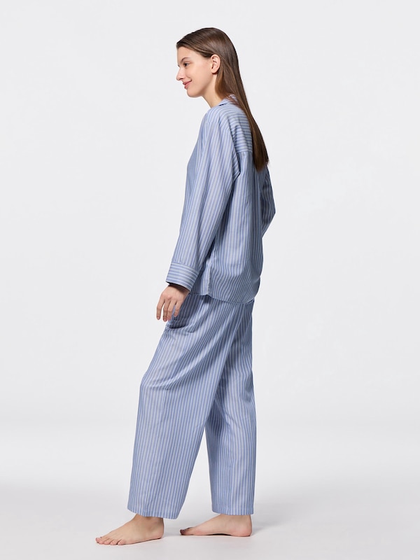 ストライプパジャマ(長袖&ロングパンツ)+E