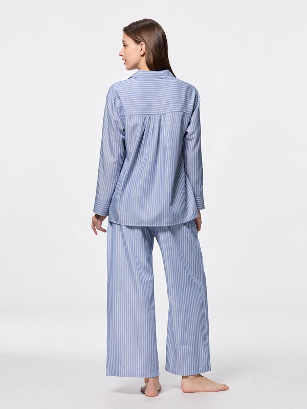 ストライプパジャマ(長袖&ロングパンツ)+E