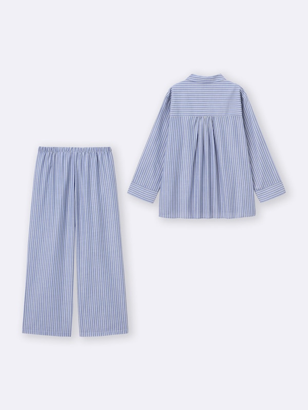 ストライプパジャマ(長袖&ロングパンツ)+E
