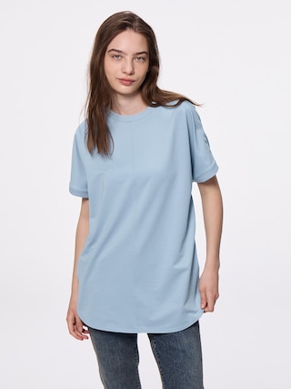 オーバーサイズT RS 【レディース】 【Tシャツ・スウェット】【GU公式/ジーユー】 【BLUE】 オーバーサイズT RS 【レディース】 【Tシャツ・スウェット】【GU公式/ジーユー】 【BLUE】