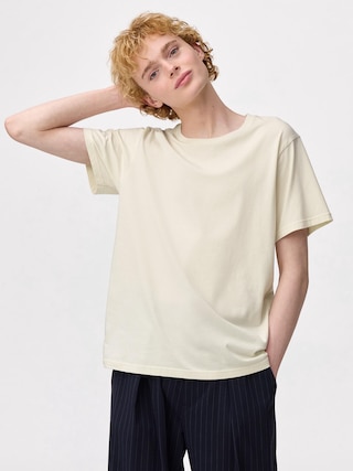コットンカラークルーネックT 【メンズ】 【Tシャツ・スウェット】【GU公式/ジーユー】 【NATURAL】 コットンカラークルーネックT 【メンズ】 【Tシャツ・スウェット】【GU公式/ジーユー】 【NATURAL】