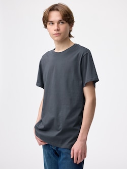 コットンカラークルーネックT