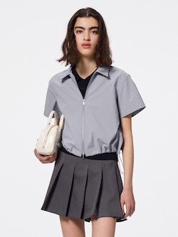 フロントジップシャツ(半袖)