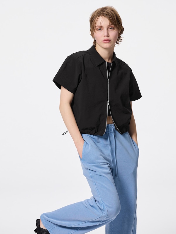 フロントジップシャツ(半袖)