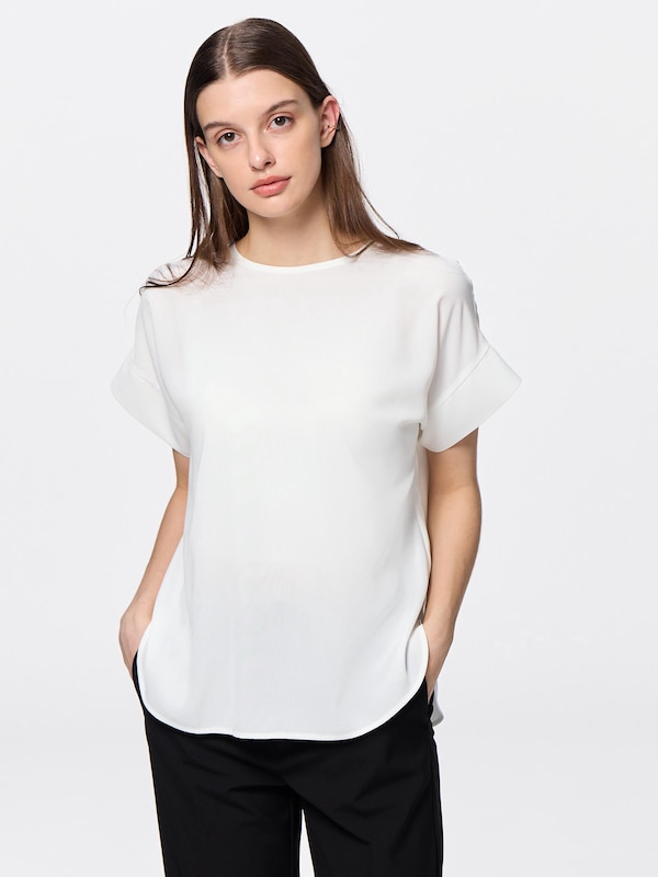 ドレープTブラウス(半袖)Z+E