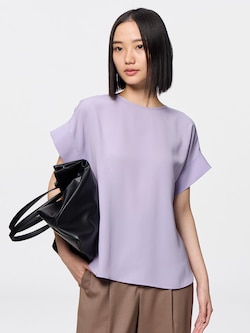 ドレープTブラウス(半袖)Z+E