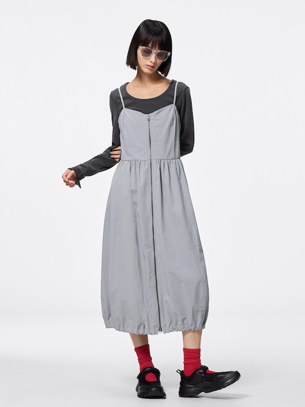 フロントジップバブルヘムワンピース(丈標準112.0～121.0cm)