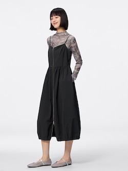 フロントジップバブルヘムワンピース(丈標準112.0～121.0cm)