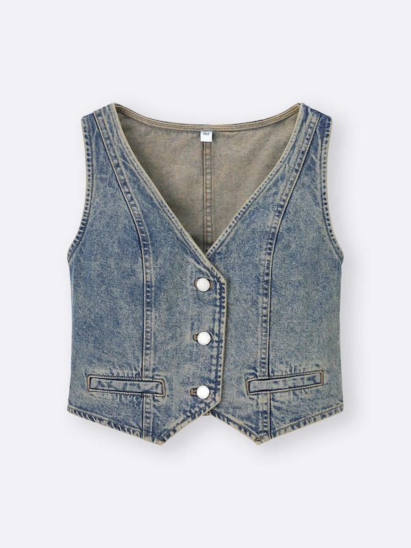 デニムベスト