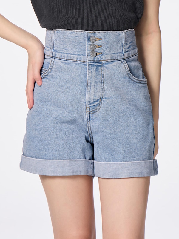 GIRLSストレッチデニムショートパンツJR+E