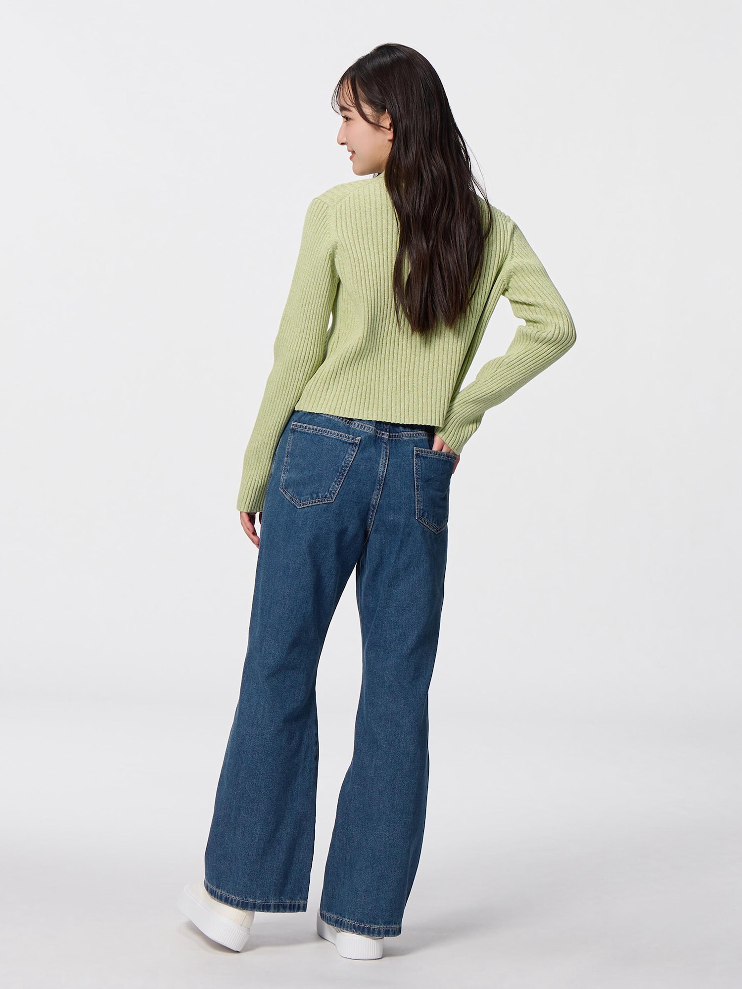 GU公式 | GIRLSカーブシームフレアジーンズJR