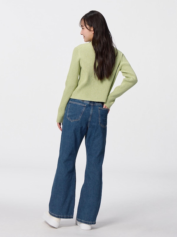 GIRLSカーブシームフレアジーンズJR