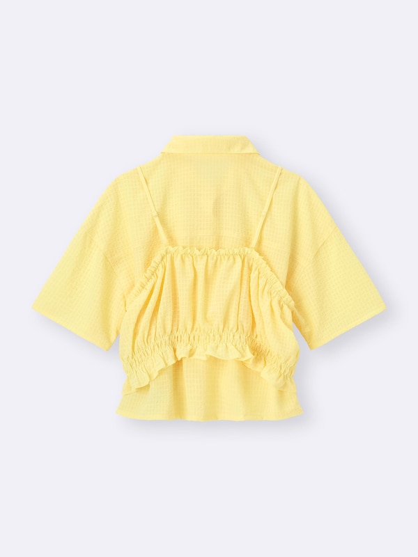 GIRLS2ピーステクスチャーシャツ(半袖)JR