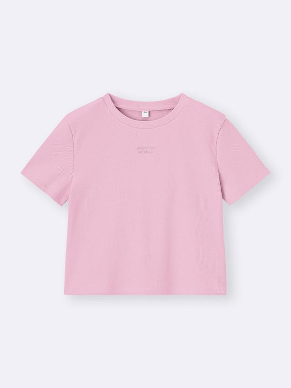 GIRLSリブクロップドロゴT JR