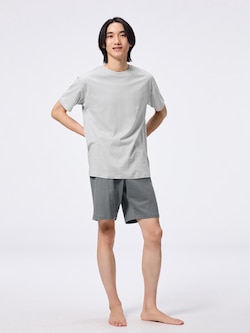 コットンカラーラウンジセット(半袖&ショートパンツ)