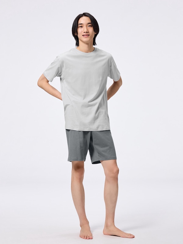 コットンカラーラウンジセット(半袖&ショートパンツ)