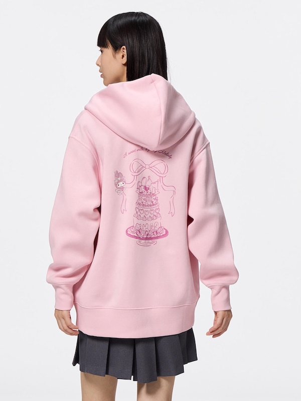 スウェットオーバーサイズフルジップパーカ Sanrio characters