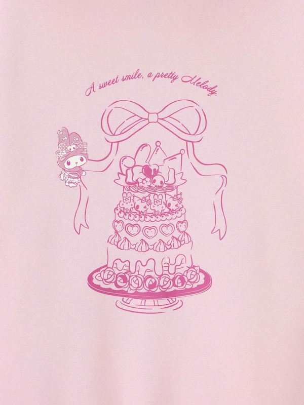 スウェットオーバーサイズフルジップパーカ Sanrio characters