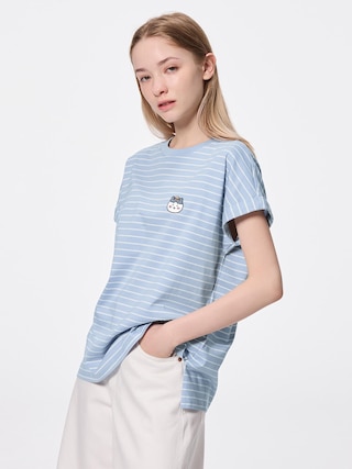 ボーダーT CHIIKAWA 【レディース】 【Tシャツ・スウェット】【GU公式/ジーユー】 【BLUE】 ボーダーT CHIIKAWA 【レディース】 【Tシャツ・スウェット】【GU公式/ジーユー】 【BLUE】