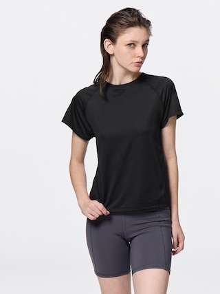 アクティブクルーネックT GA 【レディース】 【Tシャツ・スウェット】【GU公式/ジーユー】 【BLACK】 アクティブクルーネックT GA 【レディース】 【Tシャツ・スウェット】【GU公式/ジーユー】 【BLACK】