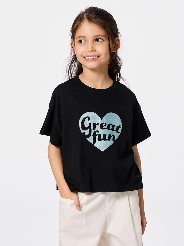 GIRLSグラフィックT(グリッター)