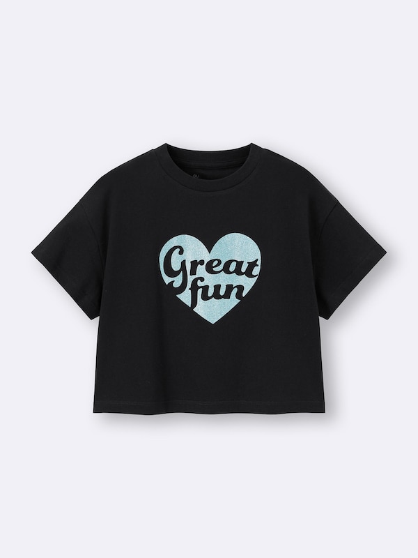 GIRLSグラフィックT(グリッター)
