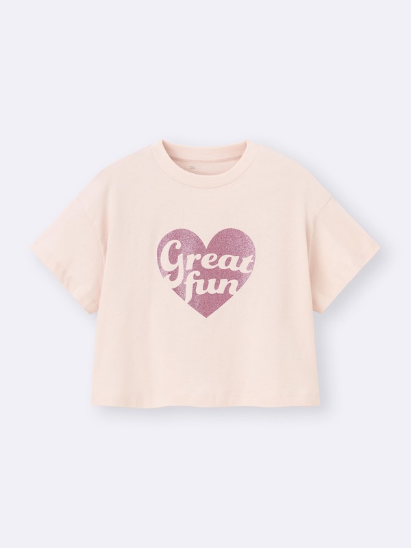 GIRLSグラフィックT(グリッター)
