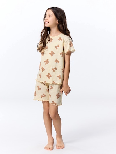 GIRLS 코튼 라운지 세트 (반팔 & 반바지) (베어)