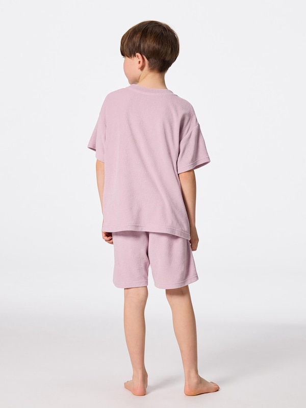 KIDS(男女兼用)パイルラウンジセット(半袖&ショートパンツ)(アニマル)+E