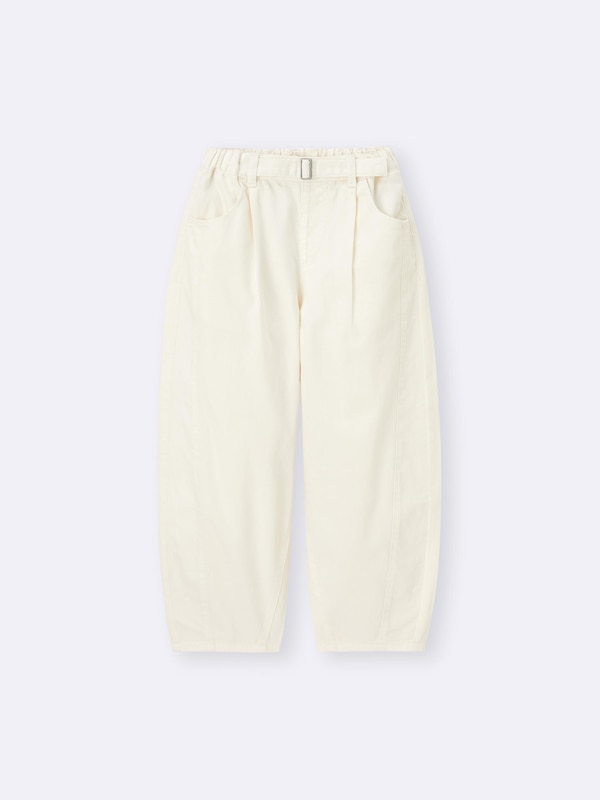 GIRLSライトデニムバレルレッグジーンズ