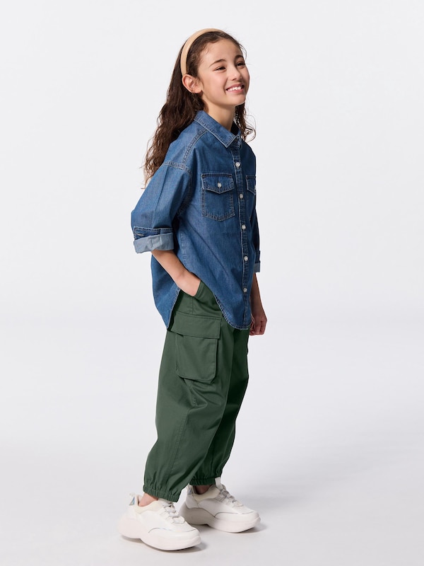 KIDS(男女兼用)ワイドカーゴジョガーパンツ+E