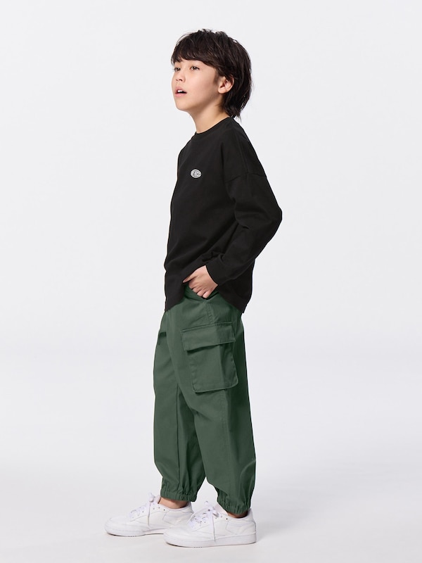 KIDS(男女兼用)ワイドカーゴジョガーパンツ+E