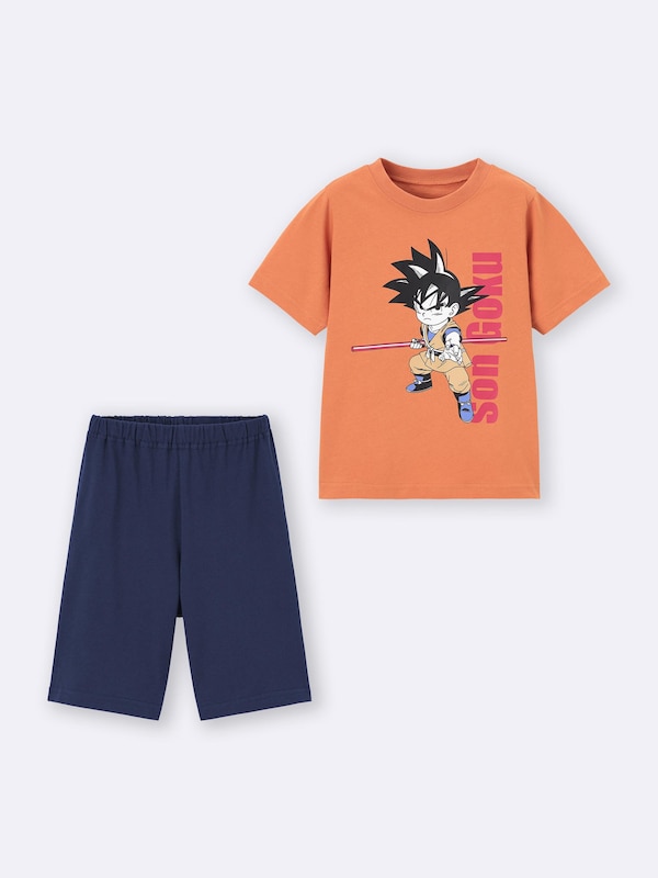 KIDS(男女兼用)コットンラウンジセット(半袖&ショートパンツ) DRAGON BALL DAIMA