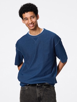 ウォッシュドスウェT(5分袖)+E