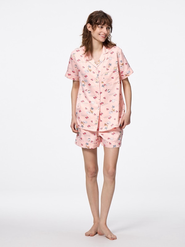 サテンパジャマ(半袖&ショートパンツ) CHIIKAWA