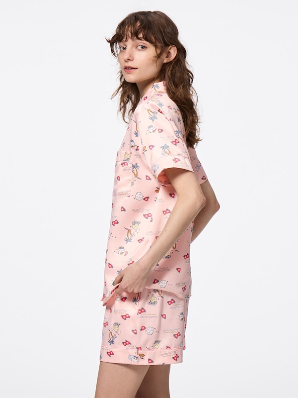 サテンパジャマ(半袖&ショートパンツ) CHIIKAWA