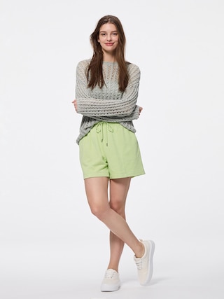 スウェットショートパンツ 【レディース】 【パンツ】【GU公式/ジーユー】 【GREEN】 スウェットショートパンツ 【レディース】 【パンツ】【GU公式/ジーユー】 【GREEN】