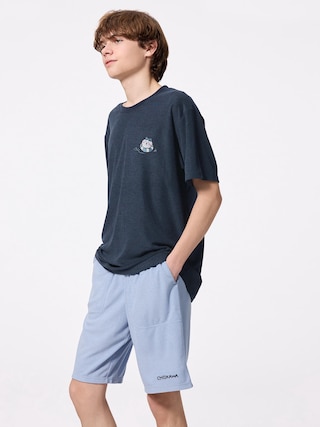 ドライパイルセット(半袖&ショートパンツ) CHIIKAWA 【メンズ】 【ルームウェア・パジャマ】【GU公式/ジーユー】 【NAVY】 ドライパイルセット(半袖&ショートパンツ) CHIIKAWA 【メンズ】 【ルームウェア・パジャマ】【GU公式/ジーユー】 【NAVY】