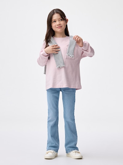 GIRLS 스트레치 슬림 플레어 청바지