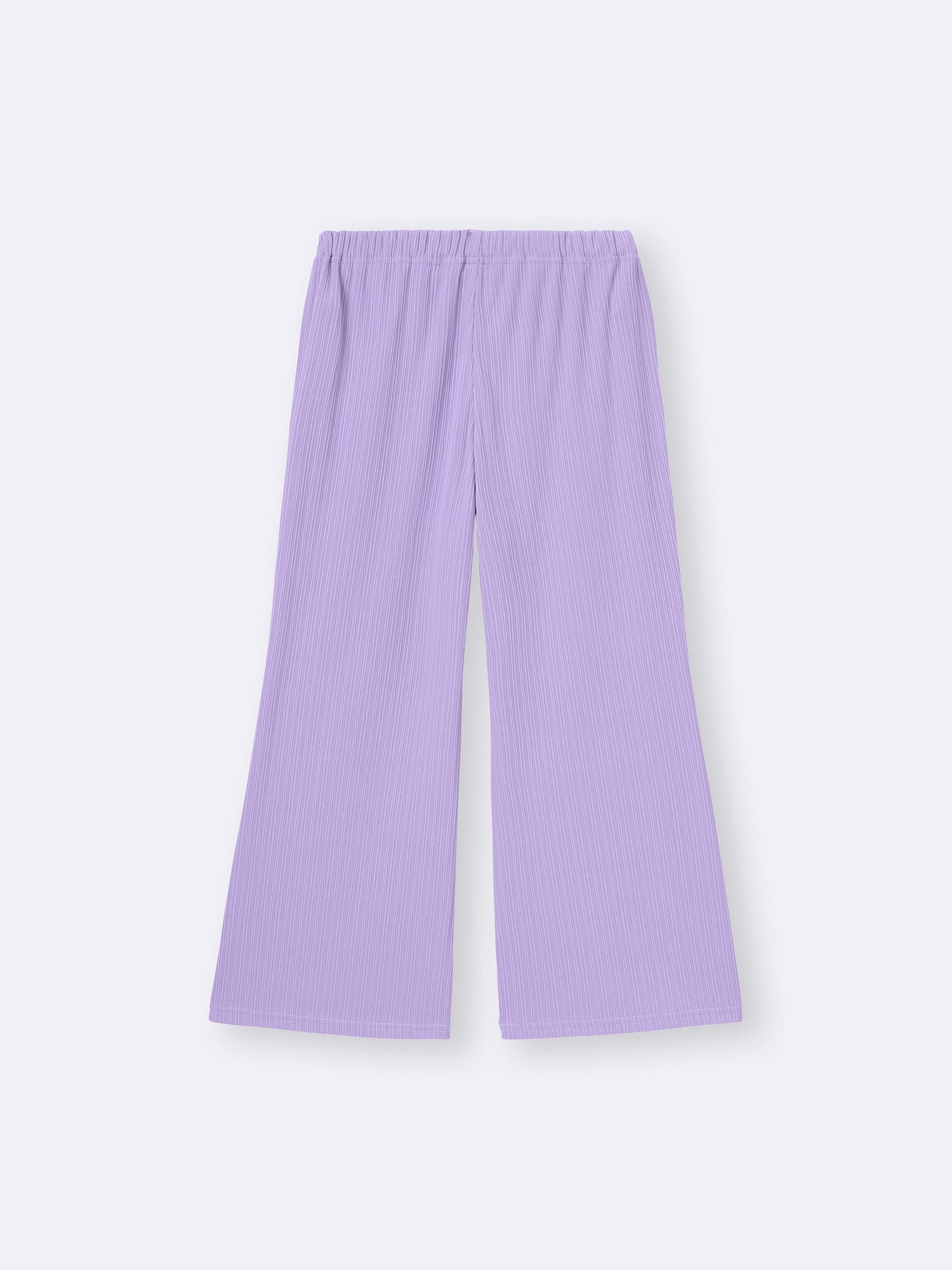 GU公式 | GIRLSリブプルオンワイドフレアパンツ(2025年度春商品)