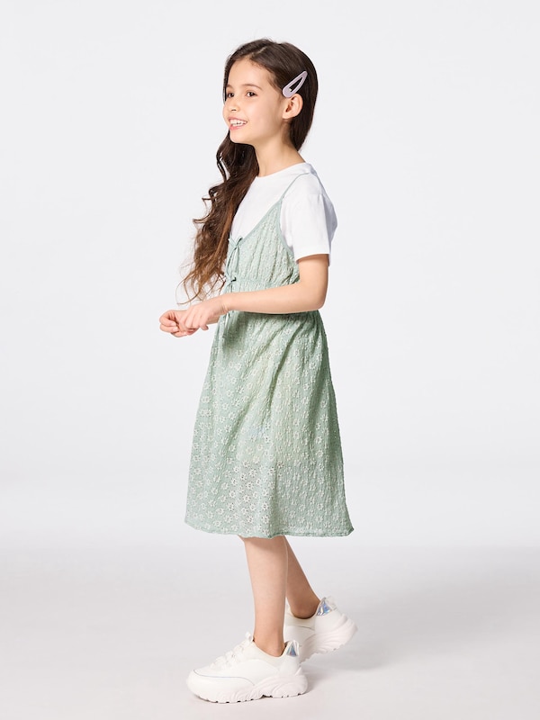 GIRLSレースキャミソールセットT