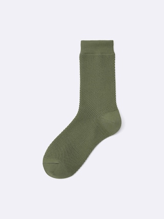 クルーソックス(メッシュ) 【レディース】 【インナー・下着】【GU公式/ジーユー】 【OLIVE】 クルーソックス(メッシュ) 【レディース】 【インナー・下着】【GU公式/ジーユー】 【OLIVE】