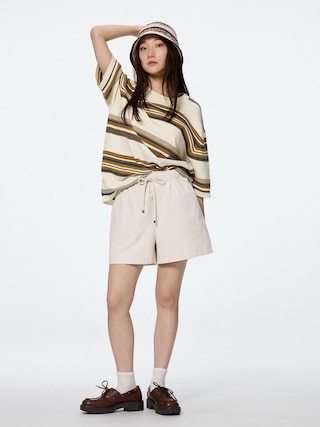 プルオンショートパンツ 【レディース】 【パンツ】【GU公式/ジーユー】 【NATURAL】 プルオンショートパンツ 【レディース】 【パンツ】【GU公式/ジーユー】 【NATURAL】