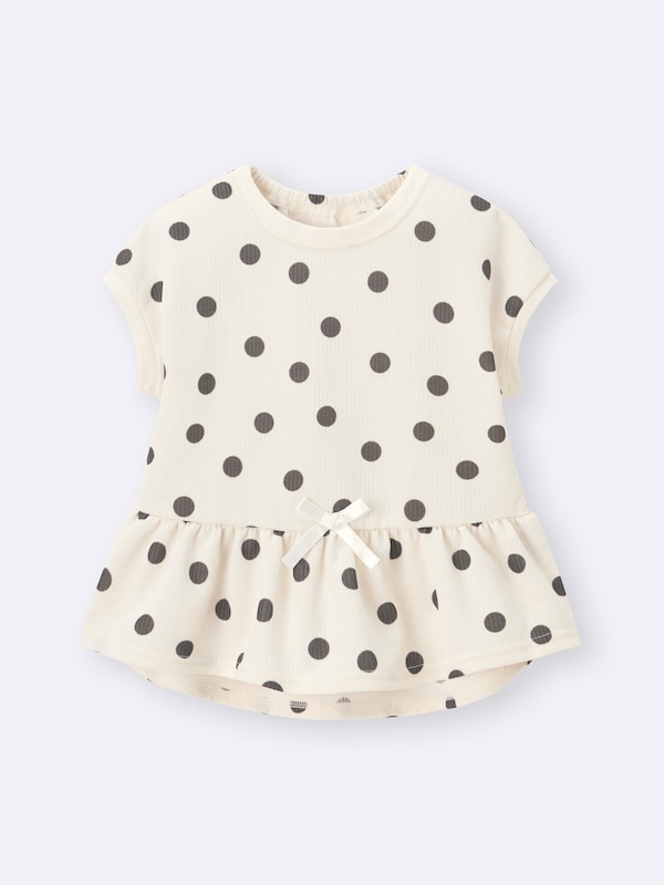 BABY(TODDLER)GIRLSドライカンタンT(ドット)+E