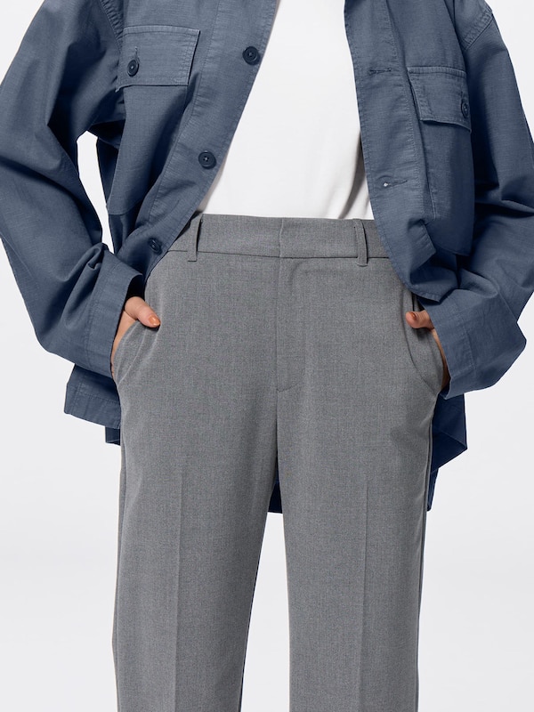 ウォッシャブルストレートパンツZ+EC(丈長め79.5cm)