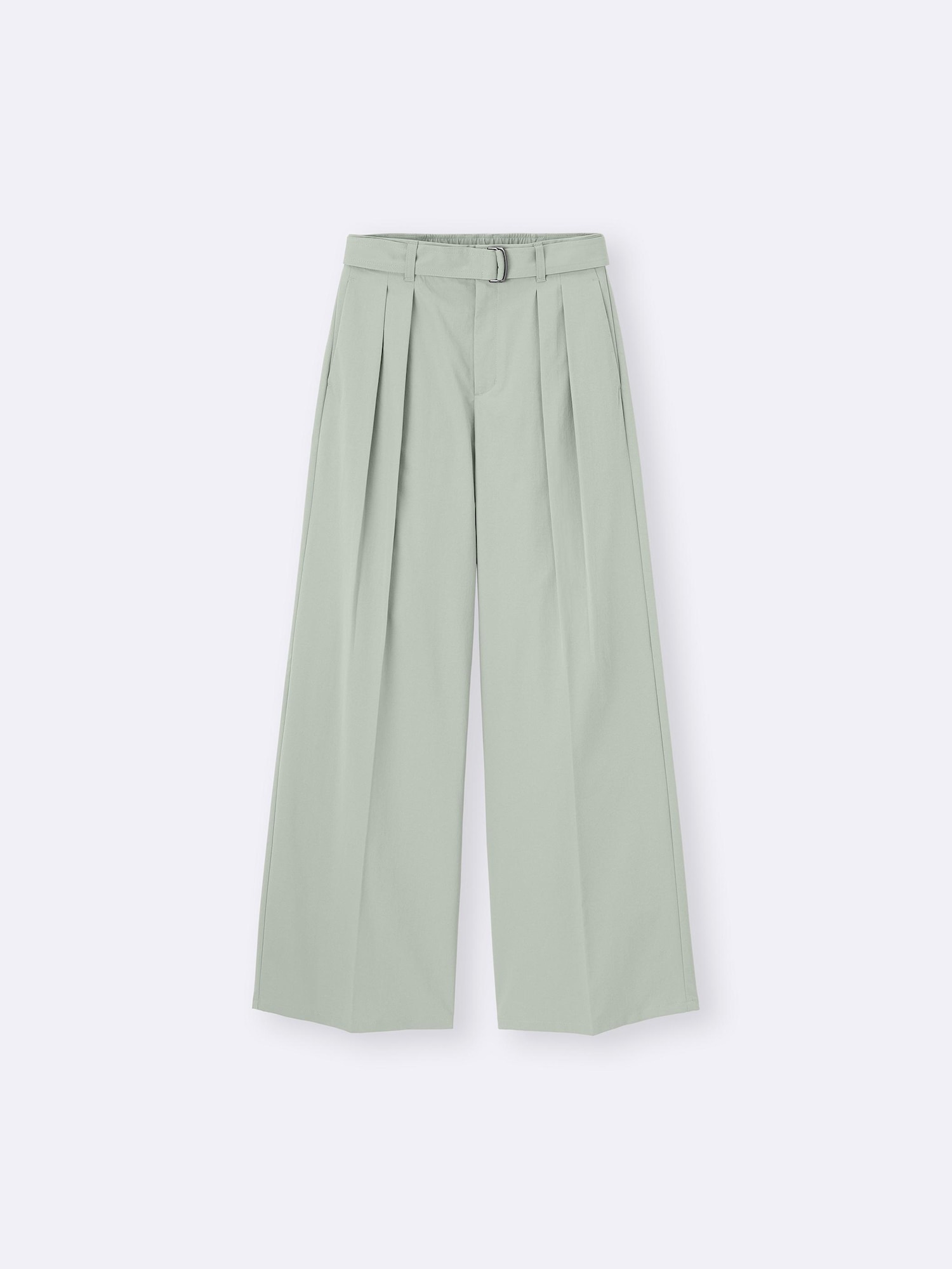 確認ʕ๑•ɷ•๑ʔ GU公式 | ベルテッドワイドパンツ+EC(丈長め80.0cm)