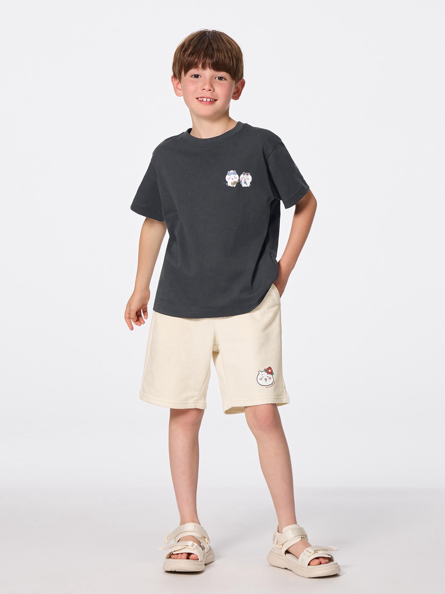 ちいかわ 4点セット 110cm Tシャツ2枚 ハーフパンツ2枚　GU 大人のジーユー】即完売必至の「GU×ちいかわ」第4弾。大人男子も