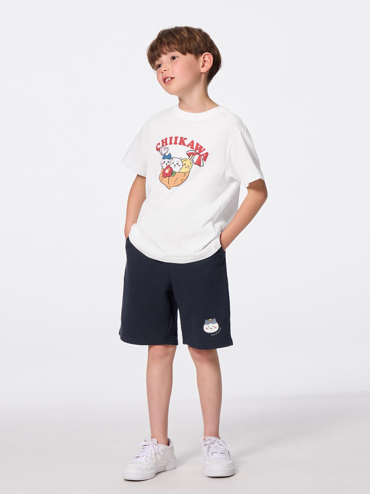 ちいかわ 4点セット 110cm Tシャツ2枚 ハーフパンツ2枚　GU GU公式 | ちいかわ（レディース・メンズ・キッズ）